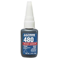 Loctite 135466 Instant Adhesive, 480 Series, Black, 0.7 Oz, Bottle