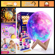 DIY 3D Moon Lamp Kit - Arts Crafts Night Light for Kids 3-12, Unique Birthday