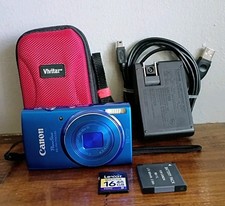 Canon PowerShot ELPH 150 IS 20.0MP Digital Camera Red w/10x Zoom Bundle