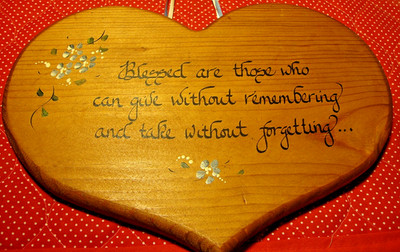 Vtg Hand-crafted Plaque ''Blessed Are Those..'' W=11'' H=8'' FARMHOUSE DECOR     334
