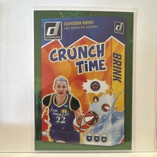 2025 Panini Donruss WNBA Crunch Time Cameron Brink #17 Green Fireworks /399