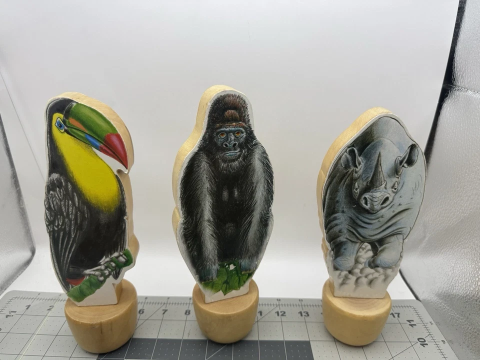 Juego de madera dura Jungle Bowling vintage - Raro Doug & Melissa - Niños 3+ Foto 3 de 4