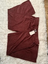 NWT Barefoot Dreams CozyChic  Ultra Lite  Rib Rolled Edge Pants Size XL