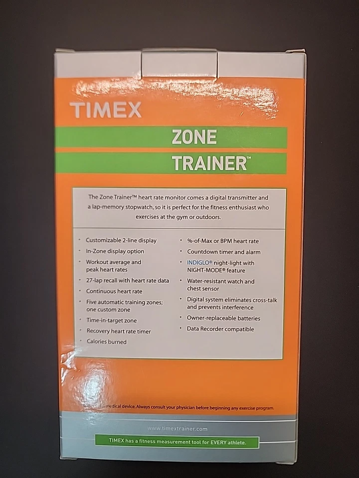 Timex Zone Trainer - Heart Rate Monitor Calorie Fitness Watch BRAND NEW - Image 3 of 4