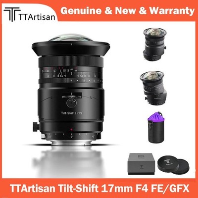TTArtisan Tilt-Shift 17mm F4 MF Full Frame Prime Wide Angle Lens for Fuji Sony E
