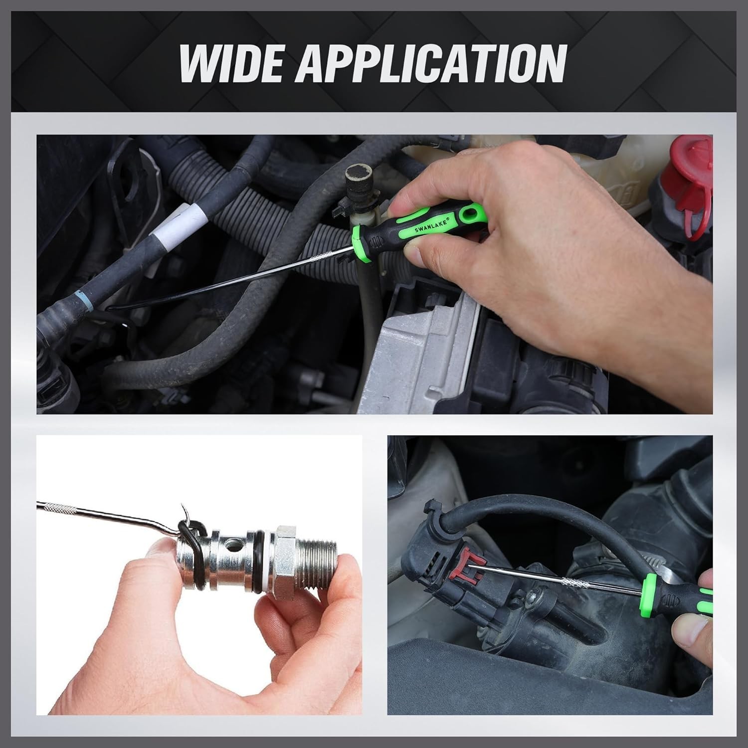 Mini Hook & Pick Set 8-Piece 8.6''- 5.7'' Automotive Tools, Mechanic, Puller DIY