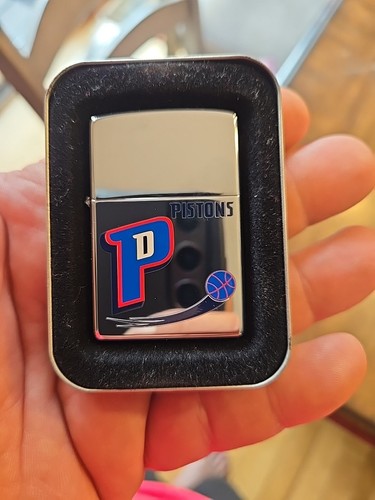 BRAND NEW UNUSED DETROIT PISTONS ZIPPO LIGHTER SUPER COOL - Picture 5 of 8