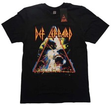 Def Leppard Hysteria Album Black T-Shirt NEW OFFICIAL