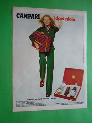Bitter Cordial Campari Advertisement 1 Original Page 1973 Gift Packaging