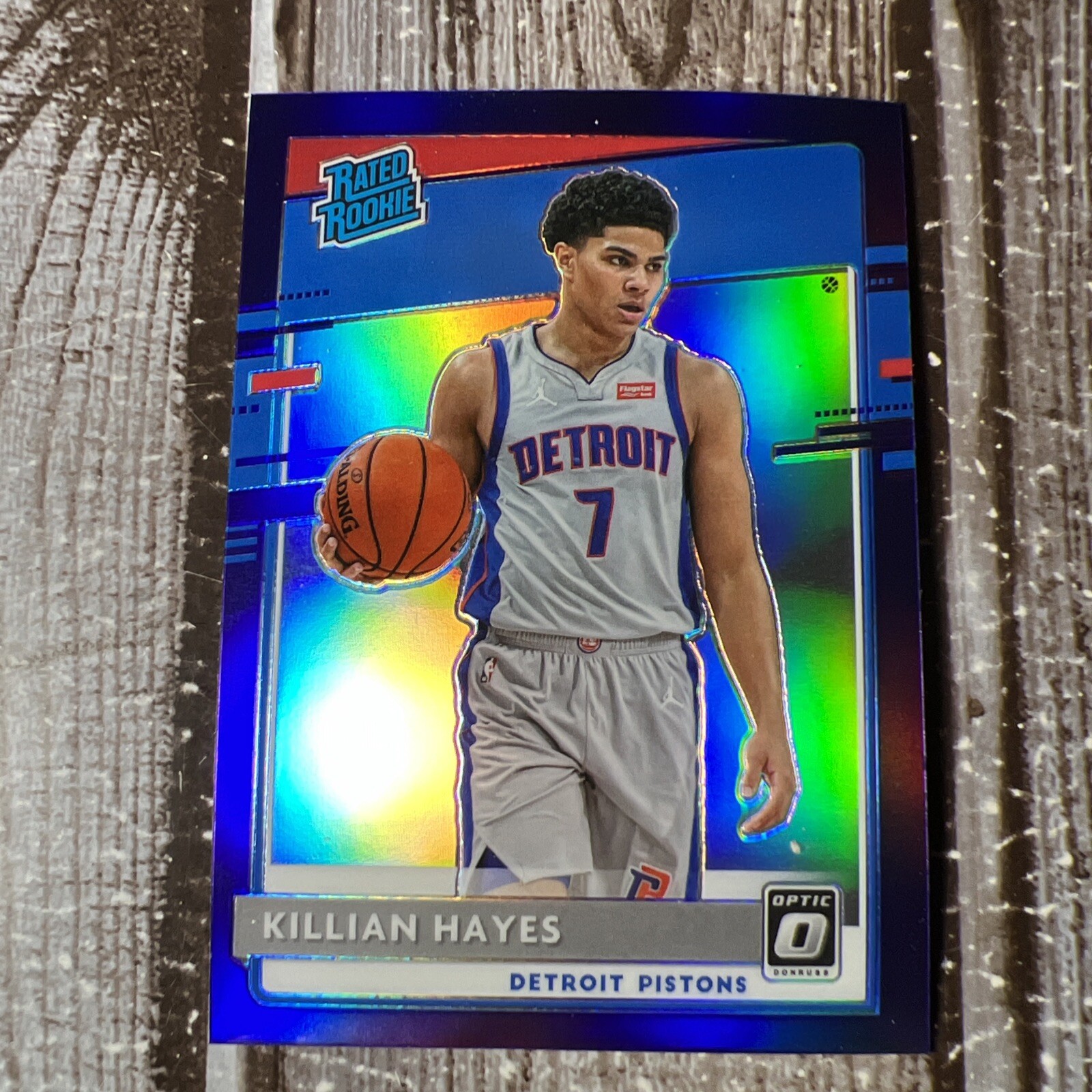 2020-21  OPTIC KILLIAN HAYES PURPLE PRIZM RATED ROOKIE #157 Pistons