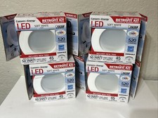 4x FEIT Electric 4" 50w LED Dimmable Retrofit Recessed Light Kit 9.7w 520lm C2