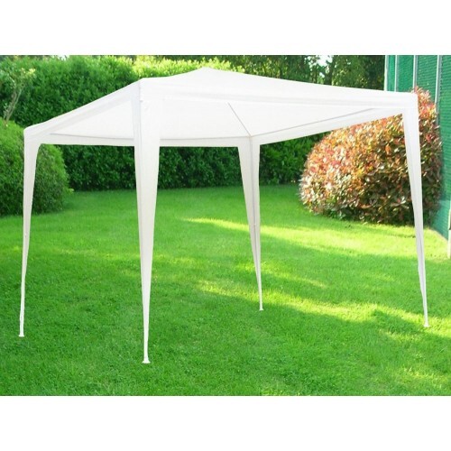 Gazebo Pieghevole 3x3 Bianco Richiudibile a Fisarmonica Pop Up BI_G1617004