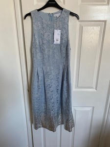 warehouse blue lace dress