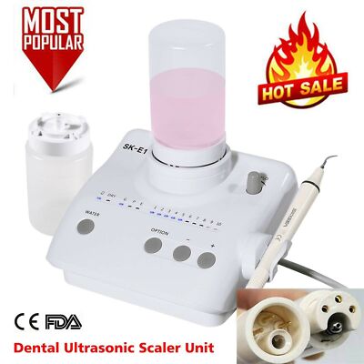Dental Ultrasonic Piezo Scaler Auto 2*Bottles + Handpiece fit SKYSEA EMS tip