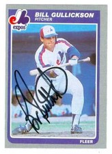 Bill Gullickson autographed Baseball Card (Montreal Expos) 1985 Fleer #399