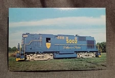 LMH Postcard DELAWARE & HUDSON Simplified Paint D&H RS-11 #5002 Industrial 1977