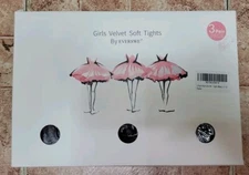 Everswe Girls Kid 50 Den Thickeness Tights, Set of 3, Black, Size 11-13 y.o. NEW