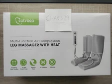 Compression Leg Massager with Heat for Circulation, Foot and Calf Pain Relief