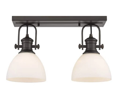 Golden Lighting 3118-BA2 RBZ-OP Hines - 2 Light Bath Vanity-8.38 Inches Tall and - Picture 4 of 5