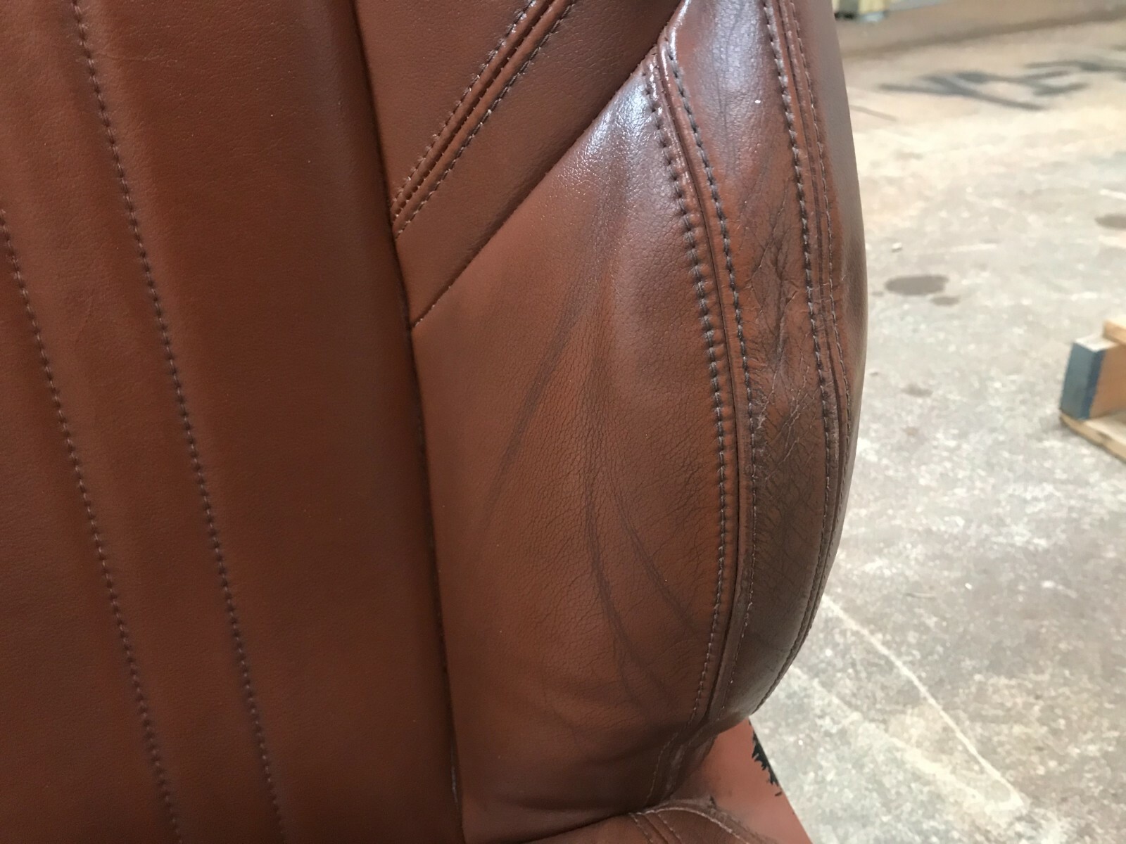 14-17 MASERATI GHIBLI SQ4 FRONT LEFT DRIVER LH BROWN LEATHER SEAT COMPLETE OEM