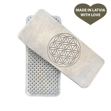 Sadhu board with Galvanized nails "Flower of Life", Foot massage Reflexology