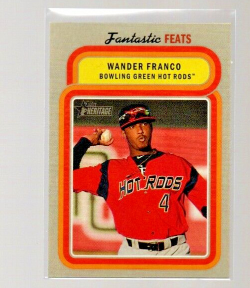 2019 Topps Heritage Minor League Wander Franco #FF-2 Fantastic Feats Hot Rods