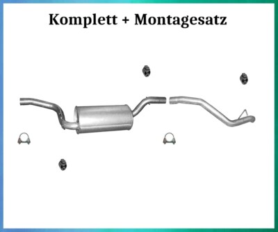 Endtopf mit Endrohr für Ford Focus C-Max 1.6 1.8 2.0 Auspuff Montagesatz
