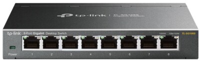 TP-Link Ethernet-Switch 1 Gbit/s TL-SG108S 8-Port-Gigabit-Switch Schwarz