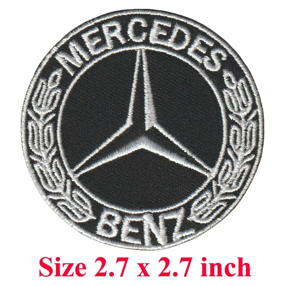 Wholesale Mercedes Benz Car Motorcycle Logo Size 2.7"x2.7" Sew Iron On Patches - Image 3 of 4