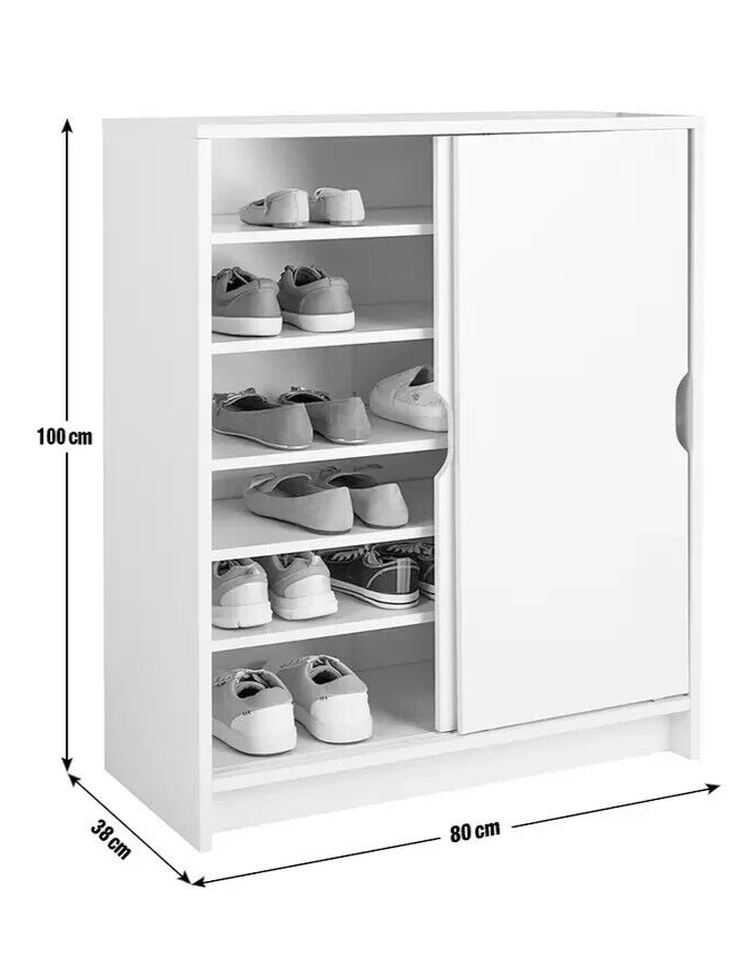 Home Chloe Door Shoe Storage Cabinet Grey Grey Hallway Shoe