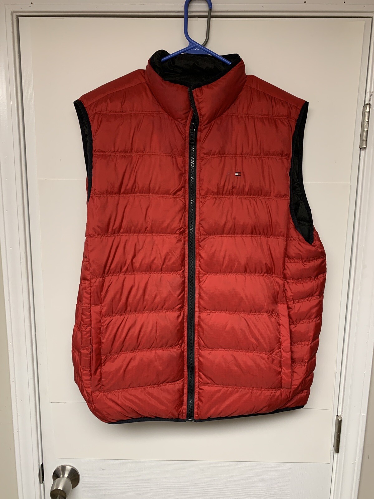tommy hilfiger reversible vest zip up 