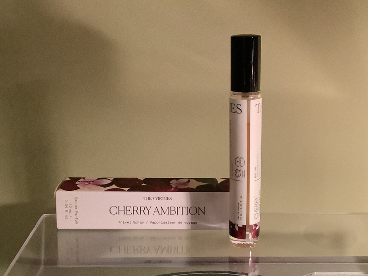 NEW The 7 Virtues Cherry Ambition Eau de parfum Spray Travel 0.34