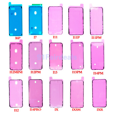 LCD Screen Bezel Tape Waterproof Seal Adhesive For iPhone XR 11 12 13 14 15 Lot