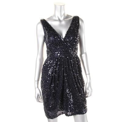 strapless open back dress Aqua Tulle and Sequin Party Dress