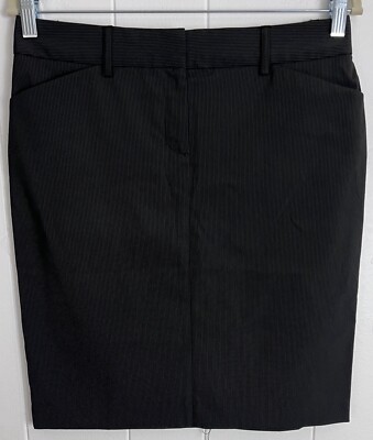 Express Design Studio Women's Mini Skirt - Editor- Size 6 - Striped- Lined