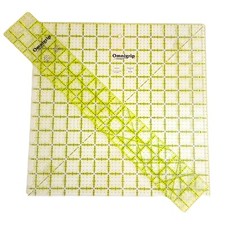 Omnigrip by Omnigrid Plastic Grid for Drafting and Cutting 2 pieces made in USA