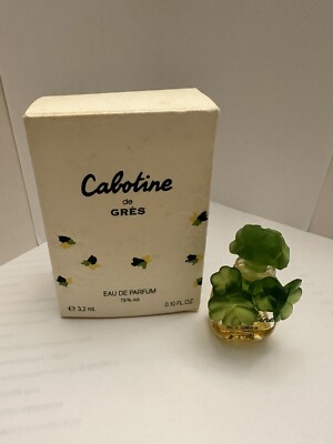 VTG Cabotine De Gres Vintage Eau de Parfum .10oz/3.2ml Splash Mini  w/BOX RARE