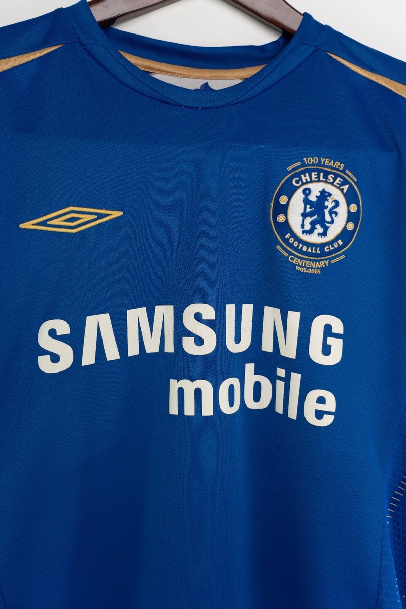 Chelsea FC 2005 Centenary Jersey Shirt Umbro Samsung Mobile Size M