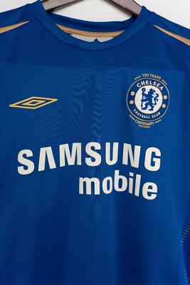 Chelsea FC 2005 Centenary Jersey Shirt Umbro Samsung Mobile Size M