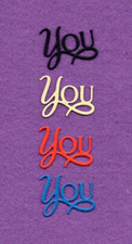 WORD YOU die cuts scrapbook cards