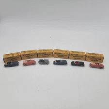 Mixed Lot of Six Empire Made Toys Mini Cars tiny toy vehicles, With Boxes!