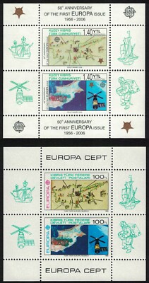 Türkisch Zypern 1983 + 2006 _ Europa C.E.P.T _ 2 Kleinbogen - BL 4 + BL 24A _MNH**
