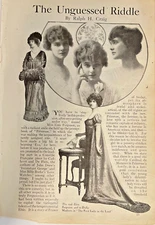 1913 Actress Elsie Ferguson illustrated