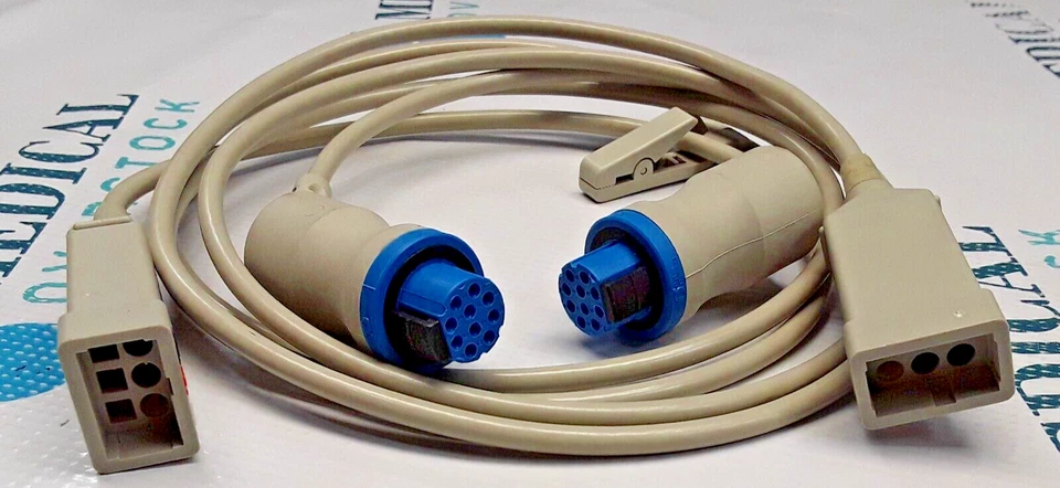 GE - MALETERO COMPATIBLE CON ECG 545307-HEL - 10 PINES - 3 CABLES - LOTE DE 2 - USADO Foto 2 de 3