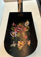 Vintage Handpainted Tole Coal Scoop