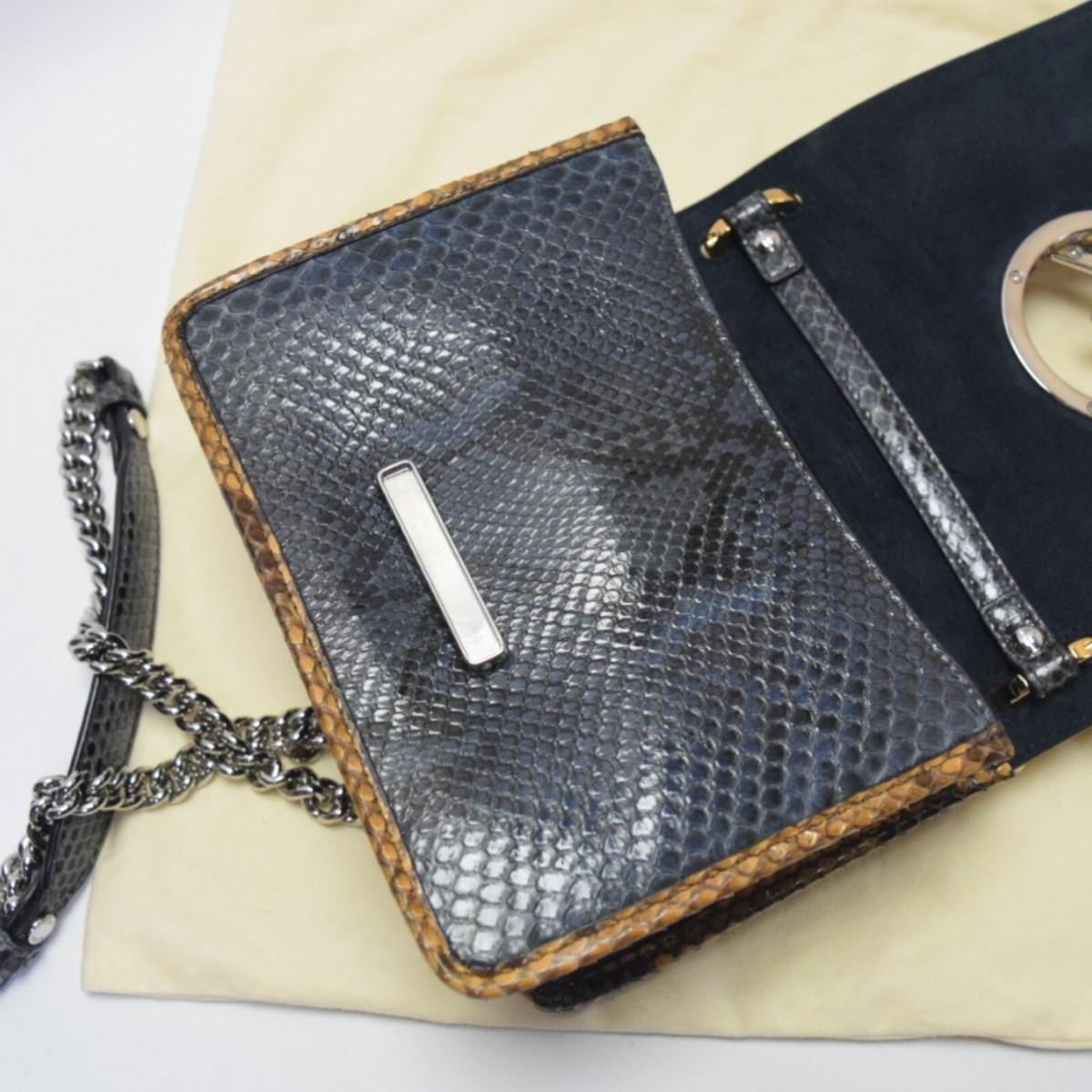 【関税&送料込】Fendi Ebanosunflebanop FENDI Mini Canai Shoulder Bag Cross Body 8BT286 Exotic