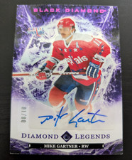 2024-25 UD Black Diamond Legends Auto Mike Gartner 8/10 BDL-MG