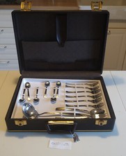 Set Completo Posate Cristina in Acciaio INOX 18/10 al Nikel-Cromo e Oro Zecchino