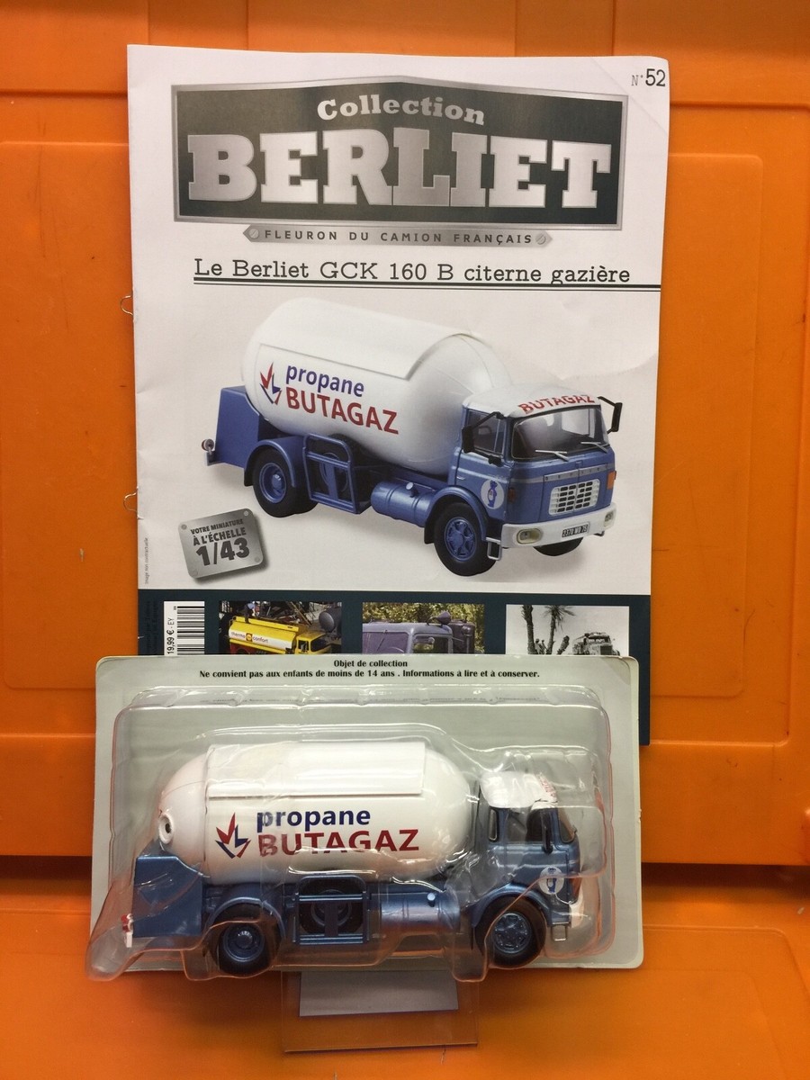 BERLIET GCK 160 B CITERNE GAZIERE Butagaz 1/43 Hachette coll Berliet N°52