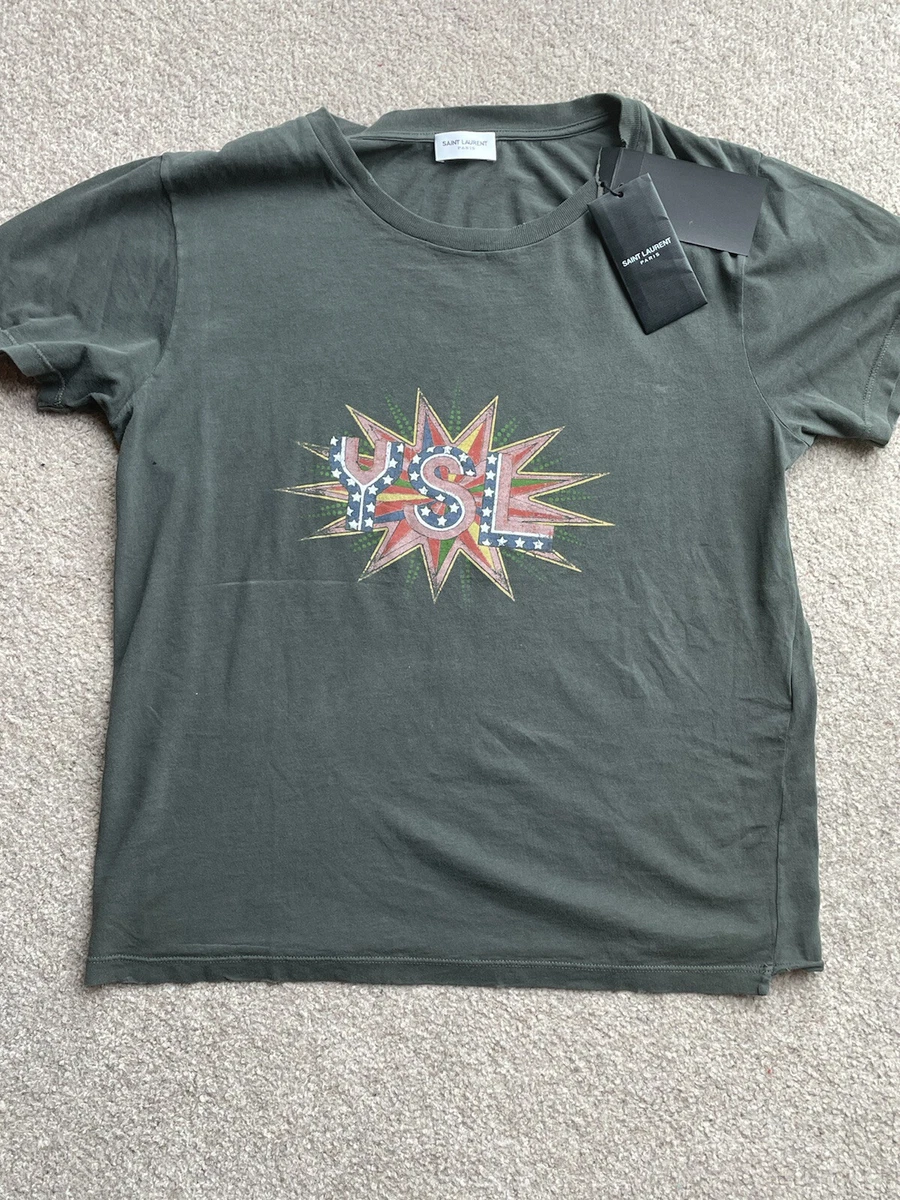 Grey yves saint laurent t shirt cheap